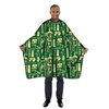Betty Dain Vintage Gold/Green Styling Cape 45 inch x 65 inch