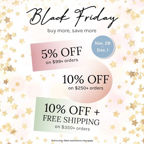 Black Friday & Cyber Monday Sale (11/28-12/1)