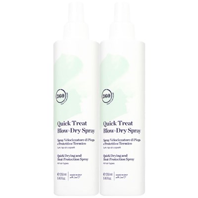 360 Hair Professional Quick Treat Blow-Dry Spray Bundle 2 pc.