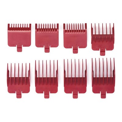 BaByliss Replacement Comb Attachments- Red 8 pc.