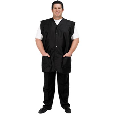 Betty Dain Plus Size Men's Vest- Black 1X