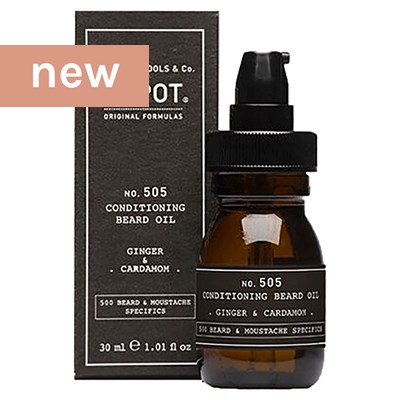 DEPOT® NO. 505 CONDITIONING BEARD OIL - GINGER & CARDAMOM 1.01 Fl. Oz.