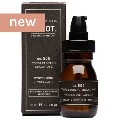 DEPOT® NO. 505 CONDITIONING BEARD OIL - MYSTERIOUS VANILLA 1.01 Fl. Oz.