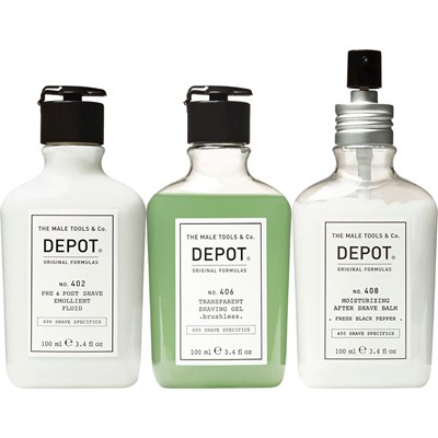DEPOT® EFFORTLESS SHAVE KIT 4 pc.
