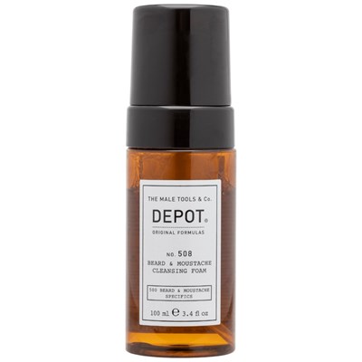 DEPOT® NO. 508 BEARD & MOUSTACHE CLEANSING FOAM 3.4 Fl. Oz.