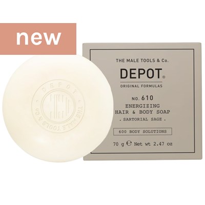 DEPOT® NO. 610 ENERGIZING HAIR & BODY SOAP 2.47 FL. Oz.
