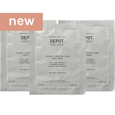 DEPOT® NO. 806 TONING & REVITALIZING FACE MASK 12 x 0.44 Fl. Oz.