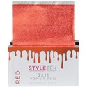 STYLETEK Pop Up Foil Embossed Heavy- Big Apple Red 500 ct. 5 inch x 11 inch