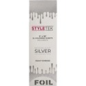 STYLETEK XL Balayage Flat Sheet Embossed Heavy- Moonlight Silver 200 ct. 5 inch x 16 inch