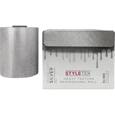 STYLETEK Moonlight Silver Heavy Embossed Roll 5 inch 300 ft.