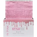 STYLETEK Pop Up Foil Embossed Heavy- Pretty In Pink 500 ct. 5 inch x 11 inch