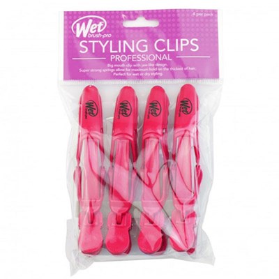 Wet Brush Big Mouth Clips- Pink 4 pk.