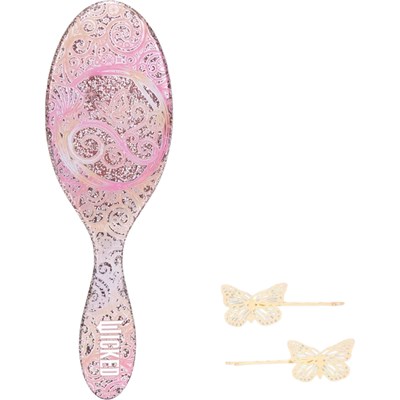 Wet Brush Detangler Wicked Collection - Glinda + Butterfly Bobby Pins
